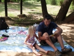 Daddy telling stories