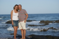 On the beach